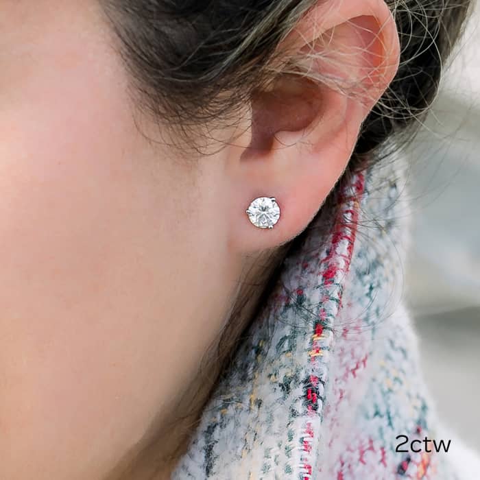 Round LUXE lab diamond Halo Martini stud earrings at Quorri Review -  Diamanti By Quorri