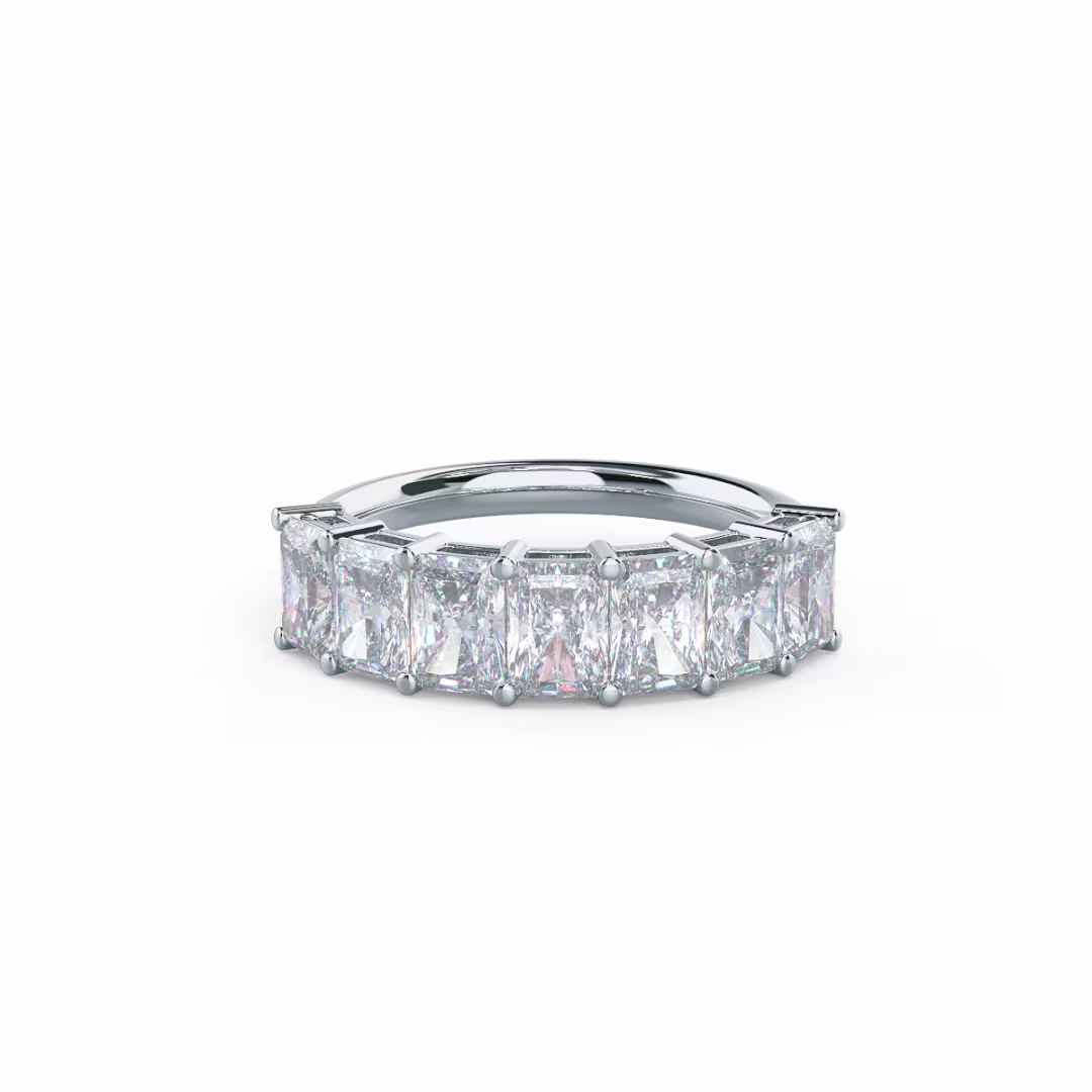 2.0 Carat Lab Diamonds Radiant Seven Stone in 18k White Gold (Main View)