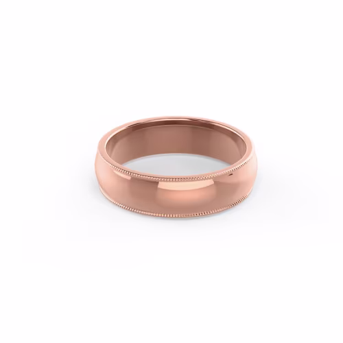Primary Rose Gold Image for Classic Milgrain Ring