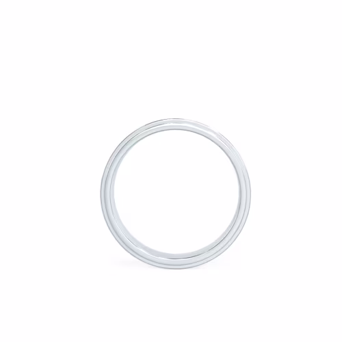 Alternate White Image for Classic Flat Beveled Ring