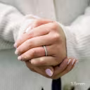 round channel set lab diamond eternity wedding band on model ada diamonds design ad 089