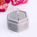 Lab Diamond Channel Set Half Eternity Band White Gold Ada Diamonds Design Number AD-084 Macro