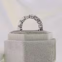 5 carat round prong set manmade diamond wedding ring in platinum ada diamonds design ad 081 profile