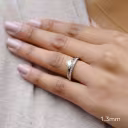 round lab diamond solitaire with channel set half band ada diamonds design ad 084 on model