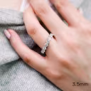 Platinum 3 Carat Prong Set Eternity Band Ada Diamonds Design AD-081 on Model