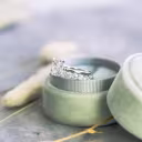 radiant cut lab diamond solitaire engagement ring in platinum and prong set eternity band ada diamonds design ad 250 and ad081