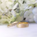 Manmade Diamond Channel Set Eternity Band AD089