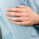 platinum u pave wedding band ada diamonds design ad 171 on model