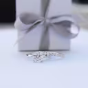 0.3ctw french pavé wedding band platinum