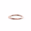 Rose Gold Very Thin Wedding Band on White Background