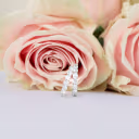 2.5 carat huggie hoop earrings with lab diamonds white gold ada diamonds design ad 289