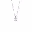 0.7 ct Lab Diamonds set in Platinum Emerald Cut Diamond Pendant (Main View)