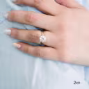 platinum 2 carat round classic four prong lab diamond solitaire engagement ring on model ada diamonds design ad 144