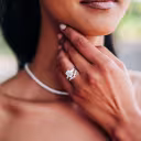 emerald cut and baguette lab grown diamond ring