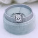 Double Sided Halo Setting Lab Created Diamond Engagement Ring AD213