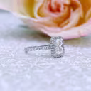 Double Sided Halo Pave Engagement Ring AD213