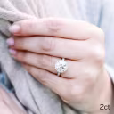 platinum 2 carat round double sided halo engagement ring made with lab grown diamonds ada diamonds design ad-213 on model