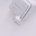 Platinum 2.25 carat emerald three stone lab diamond engagement ring with emerald side stones ada diamonds design ad-114