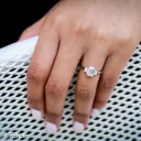 platinum emerald cut lab diamond three stone engagement ring