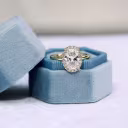 lab diamond oval in a yellow gold halo setting ada diamonds design ad-416 macro
