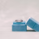 platinum princess cut lab diamond solitaire engagement ring and princess cut lab diamond wedding band ada diamonds design ad 341 and ad194