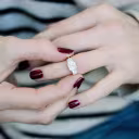 3 carat princess cut man made diamond three stone engagement ring in two-tone setting ada diamonds design ad 477