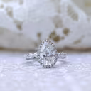 Custom Halo Setting Lab Grown Diamond Engagement Ring AD179
