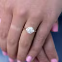 Custom Yellow Gold Lab Diamond Halo Engagement Ring Design AD-179
