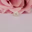 14k Yellow Gold 1ct Round Lab Diamond Ring with Marquise Halo Ada Diamonds Design ad-179