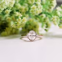 14k Rose Gold Custom 1.5ct Oval Halo Lab Created Diamond Ring Ada Diamonds Design AD-179
