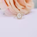 Yellow gold 2 carat oval lab diamond engagement ring with custom milgrain halo ada diamonds design ad-178