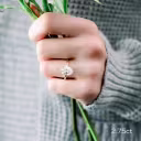 Yellow Gold 2.75 carat oval lab diamond solitaire engagement ring with floral basket ada diamonds design ad 368