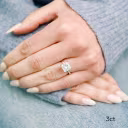 platinum 3 carat princess cut floral solitaire engagement ring ada diamonds design ad 368 on model