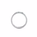 0.35 ctw Man Made Diamonds Theresa Five Stone in 18k White Gold (Profile View)