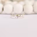 High Quality Round Diamonds Nesting Half Band in (Main View)