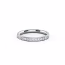 0.3 ct Round Lab Grown Diamonds set in 18k White Gold Channel Set Half Band (Main View)