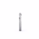 0.55 ct Round Brilliant Lab Diamonds Channel Set Diamond Eternity Band in 18k White Gold (Side View)