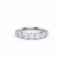 1.75 Carat Round Man Made Diamonds Prong Set Seven Stone in White Gold (Main View)