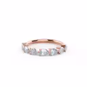 Rose Gold Pear East-West Seven Stone featuring Lab Grown Diamonds (Main View)