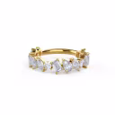 2.0 ctw Man Made Diamonds Fiona Three Quarter Band in 18k Yellow Gold (Main View)