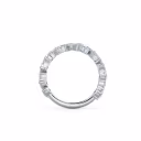 18k White Gold Fiona Three Quarter Band featuring 2.0 ctw Diamonds (Profile View)