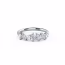 18k White Gold Fiona Seven Stone featuring Exceptional Quality 1.0 ctw Lab Diamonds (Main View)