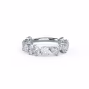 2.5 Carat Lab Diamonds Mary Three Quarter Band in 18 Karat White Gold (Main View)