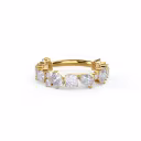 2.5 Carat Lab Diamonds set in Yellow Gold Mary Three Quarter Band (Main View)