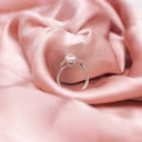 2.5 ct Lab Diamonds set in Platinum Radiant and Baguette Setting (Profile View)