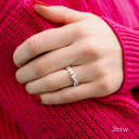 Hand Selected 2.0 ctw Lab Created Diamonds Fiona Three Quarter Band in Platinum 2ctw in Platinum (Main View)