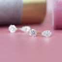 Yellow Gold 1.4ctw Pear Cut Diamond Drop Earring Jackets in 14k Yellow Gold featuring High Quality 1.4 Carat Lab Created Diamonds (Main View)