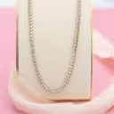 14k Yellow Gold 10ctw Lab Diamond Tennis Necklace in 14k Yellow Gold featuring Exceptional Quality 10.0 Carat Round Brilliant Lab Grown Diamonds (Main View)