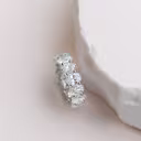 7.5 Carat Diamonds Oval French U Eternity Band in Platinum (Main View)