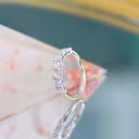 1.25 Carat Round Brilliant Diamonds Prong Set Seven Stone in White Gold (Profile View)